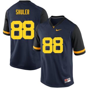 Men's West Virginia Mountaineers NCAA #88 Adam Shuler Navy Authentic Nike Stitched College Football Jersey XT15G37DS